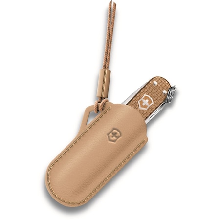 Swiss Army Brands 2024 Victorinox Leather Pouch, Wet Sand VIC-4.0670.49